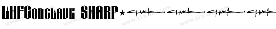 LHFConclave SHARP字体转换